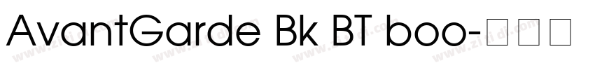 AvantGarde Bk BT boo字体转换